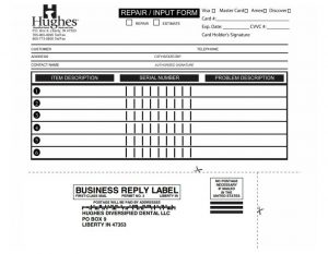 Repair Form Shipping Label